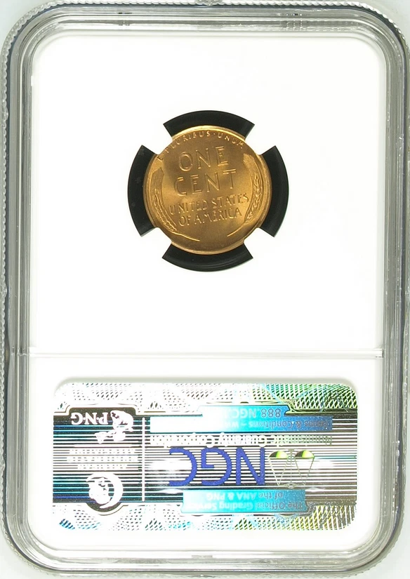 :1952-S 1C LINCOLN CENT KEY DATE NGC MS67RD SHINING RED RARITY R3 HIGHEST GRADES - Image 2 of 2