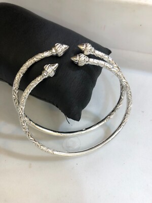 Sterling Silber .925, West Indianer Armreif Armband Set