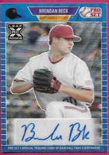 2021 Leaf Pro Set Metal Baseball BRENDAN BECK Blue Rookie XRC Autograph 27/30