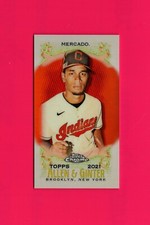 2021 Topps Allen & Ginter Mini Chrome Orange Refractor #164 Oscar Mercado 14/25