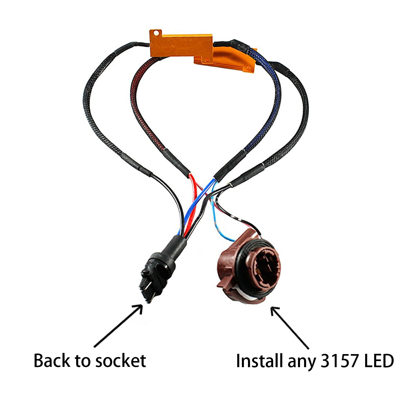 Turn Signals For Chevrolet Tahoe 3157 LED Hyper Flash Fix Decoder Load Resistor Canceler For 763968