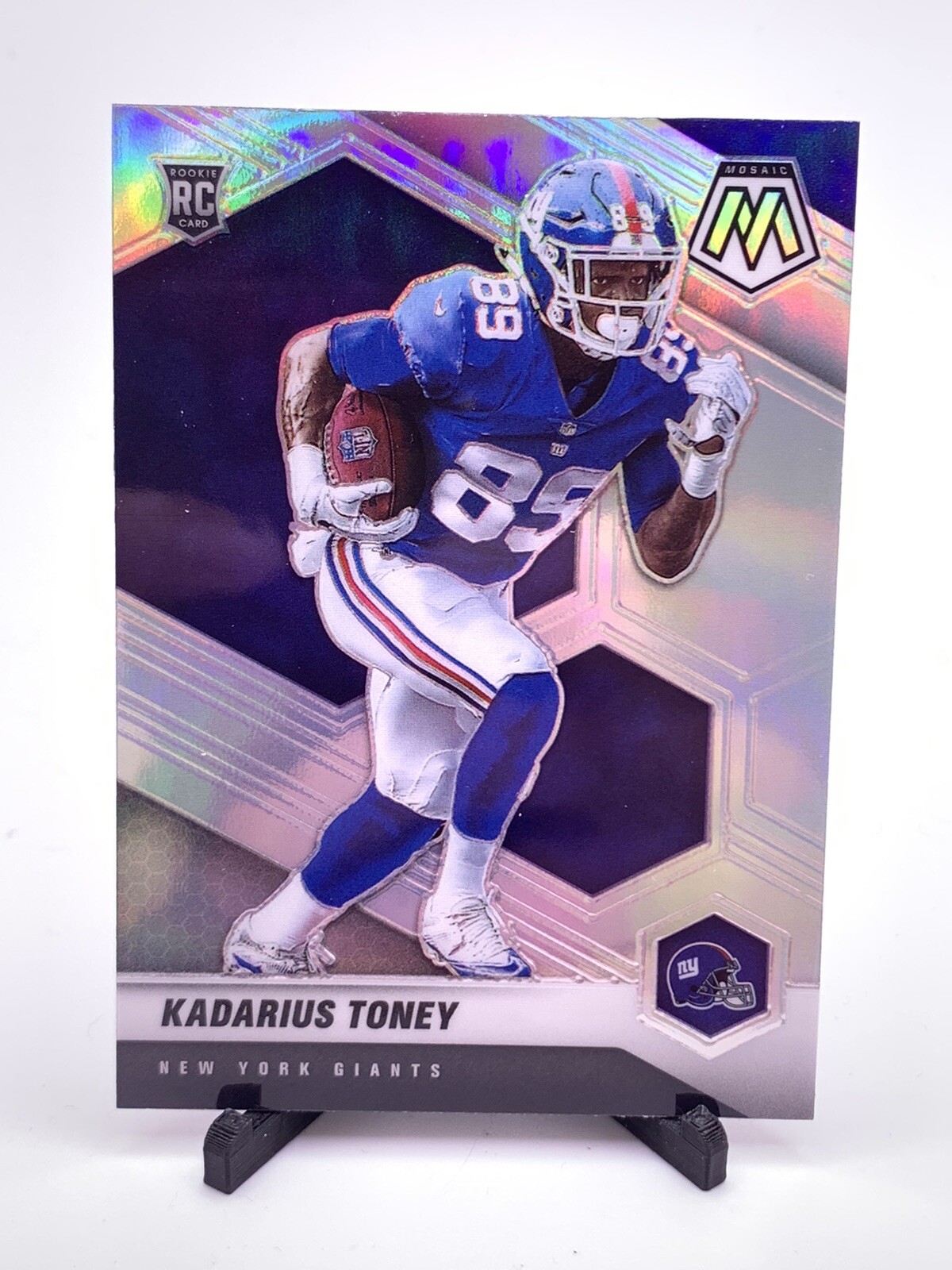 2021 Panini Mosaic Silver Prizm Variation #312-V Kadarius Toney RC Rookie