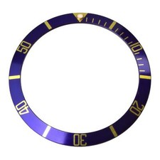 Incrustation bleu/or "Clint Eastwood" compatible pour la Rolex Submariner 1680