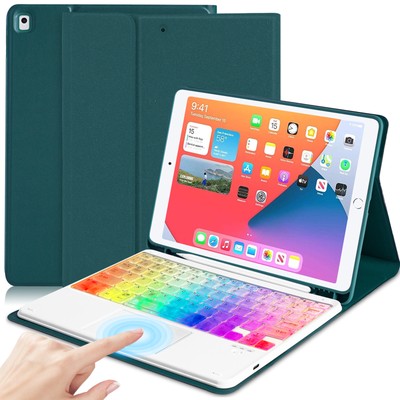 Touchpad Keyboard Cover Portable Tablet Rgb Light with Protective Case Wireless