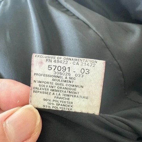Vintage Y2K Jessica McClintock black/white Strapless Mermaid Tulle Gown size 4 - Picture 9 of 9