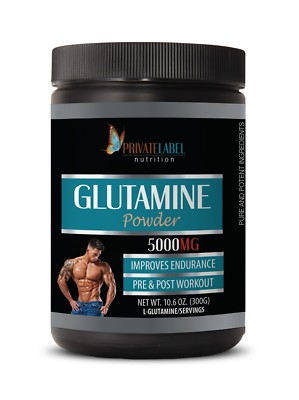 muscle gainer - GLUTAMINE POWDER 5000mg - l-glutamine powder - 1 Can