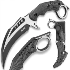 M48 Falcon Karambit Knife with Sheath | Stainless Steel Blade | Length 10"