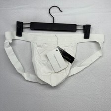 Todd Sanfield Jock Strap Men's Small White Supima Cotton Underwear Solid NEW