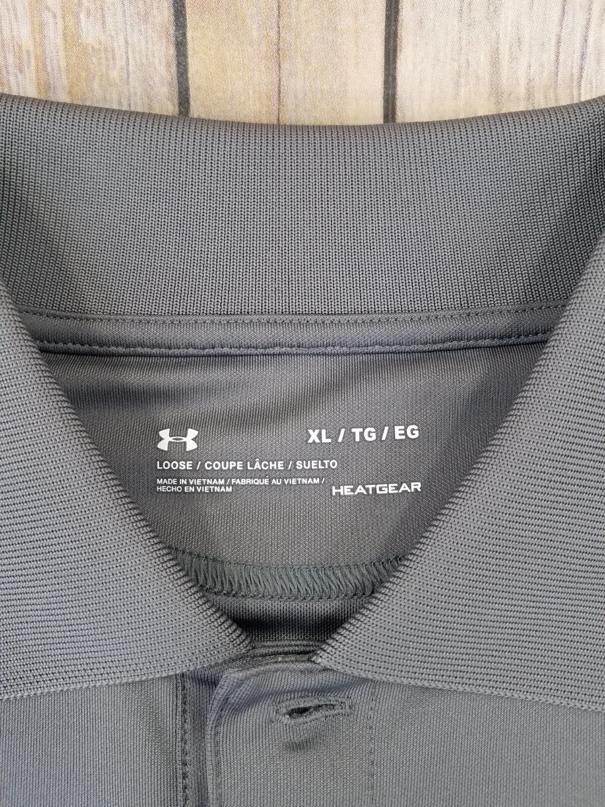 Under Armour Golf Polo Shirt Mens Size XL Gray Short Sleeve Athletic Rugby B1 thumbnail 5