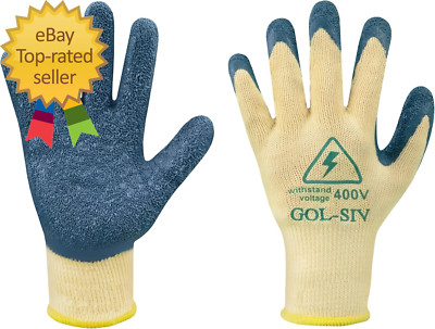 Electrical Insulated Gloves, 400V High Voltage Resistance Electrician Safety Glo