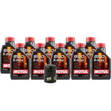 10L Motul 8100 X-MAX 0W40 Wix Filter Motor Oil Change Kit API SN