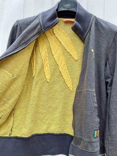 Puma Full Zippered Sweatshirt Jacke Afican Design Damen Größe L Unikat Rücken Vintage - Bild 12 von 19