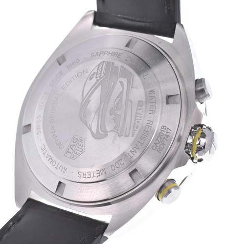 with paper TAG HEUER Formula1 Ayrton Senna model CAZ201B Automatic Mens P#120841 | eBay