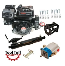 Log Splitter Build Kit: 7.5 hp E-Start Eng, 13 GPM Pump, Mount/Coupler, 4" Cyl