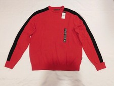 NWT Sean John Mens Sweater Red Size XL Pullover Crewneck