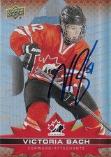 Signed Victoria Bach 2021/22 Upper Deck Tim Hortons Card #82 Original