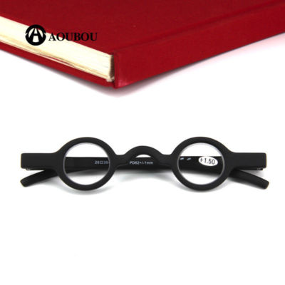 Mini Reading Glasses Retro Small Round Readers Eyeglasses for Mens Womens 
