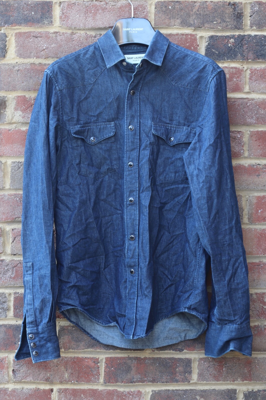 Camicia denim Saint Laurent Paris FW13 taglia 38 (S)