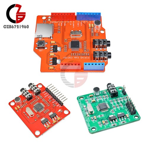 VS1053B VS1053 MP3 Music Shield Board Modul TF/SD Card Slot für Arduino UNO R3 - Bild 1 von 39