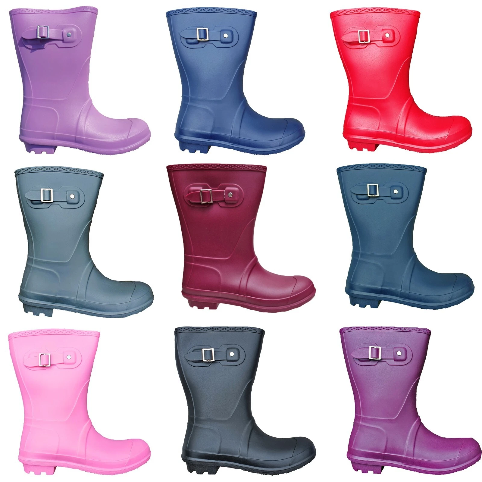 Womens Short Wellies Waterproof Wide Fit Lightweight Rain Festival Pull On Boots
Opens in a new wind