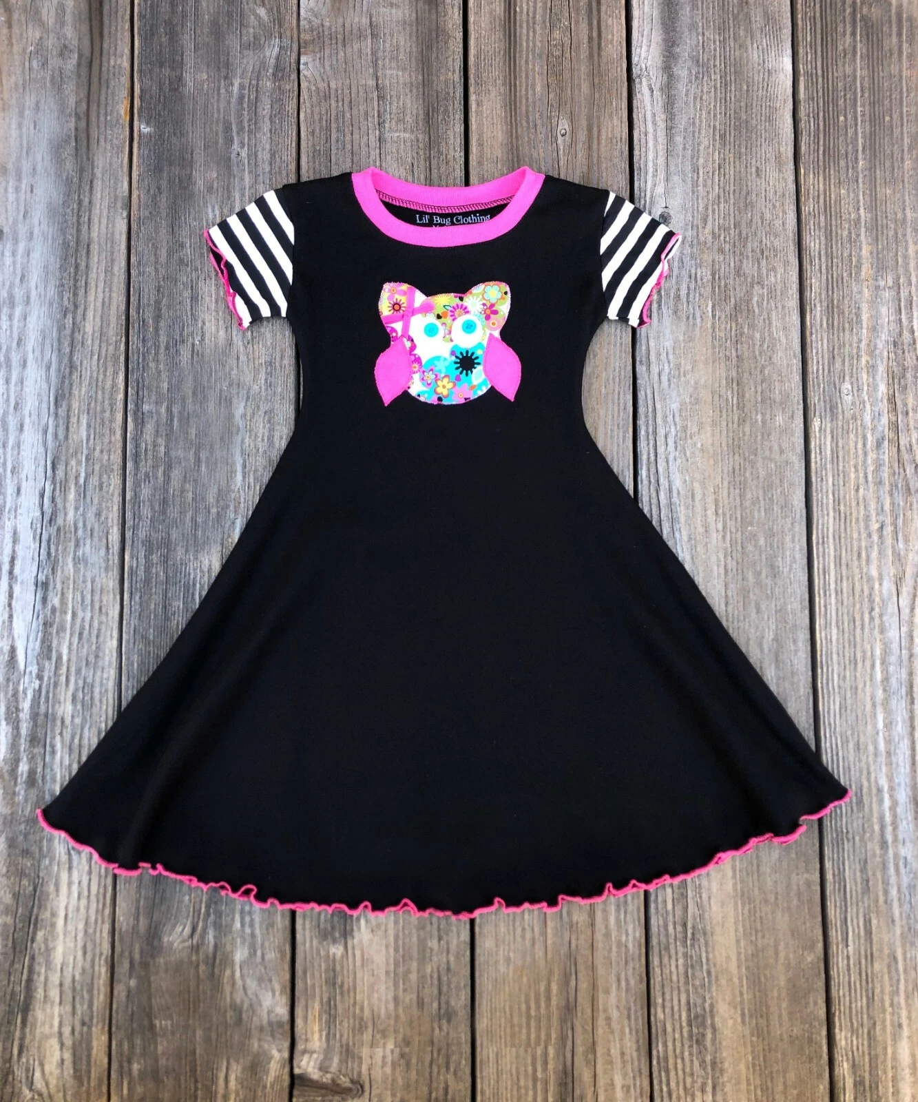 Boutique Girl Owl Dress | Cute Owl Little Girl Clothes