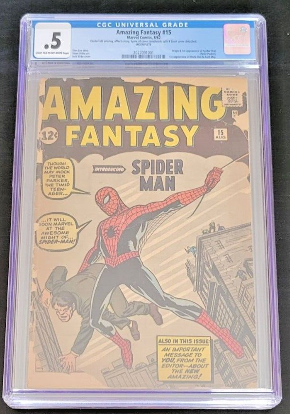 【激レア】Amazing Fantasy #15 Facsimile CGC Amazon | Amazing Fantasy (1962) #15: Facsimile Edition (English