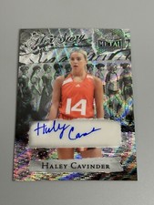 Haley Cavinder 2024 Leaf Women Of Sport 1/1 Silver Her Story Auto HS-HC1 Miami