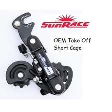 SUNRACE Rear Derailleur 5/6/7Speed 13-28T Short Cage w/Hanger OEM TAKE OFF New