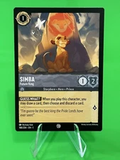 💫💫Disney Lorcana: The First Chapter SIMBA Future King 188/204, Common!!💫💫