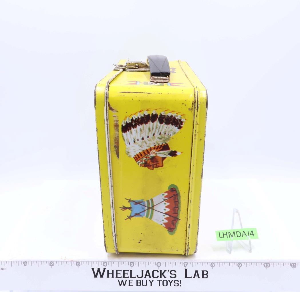 Pathfinder Western Metal Lunch Box Cowboys/Indians Scene NO