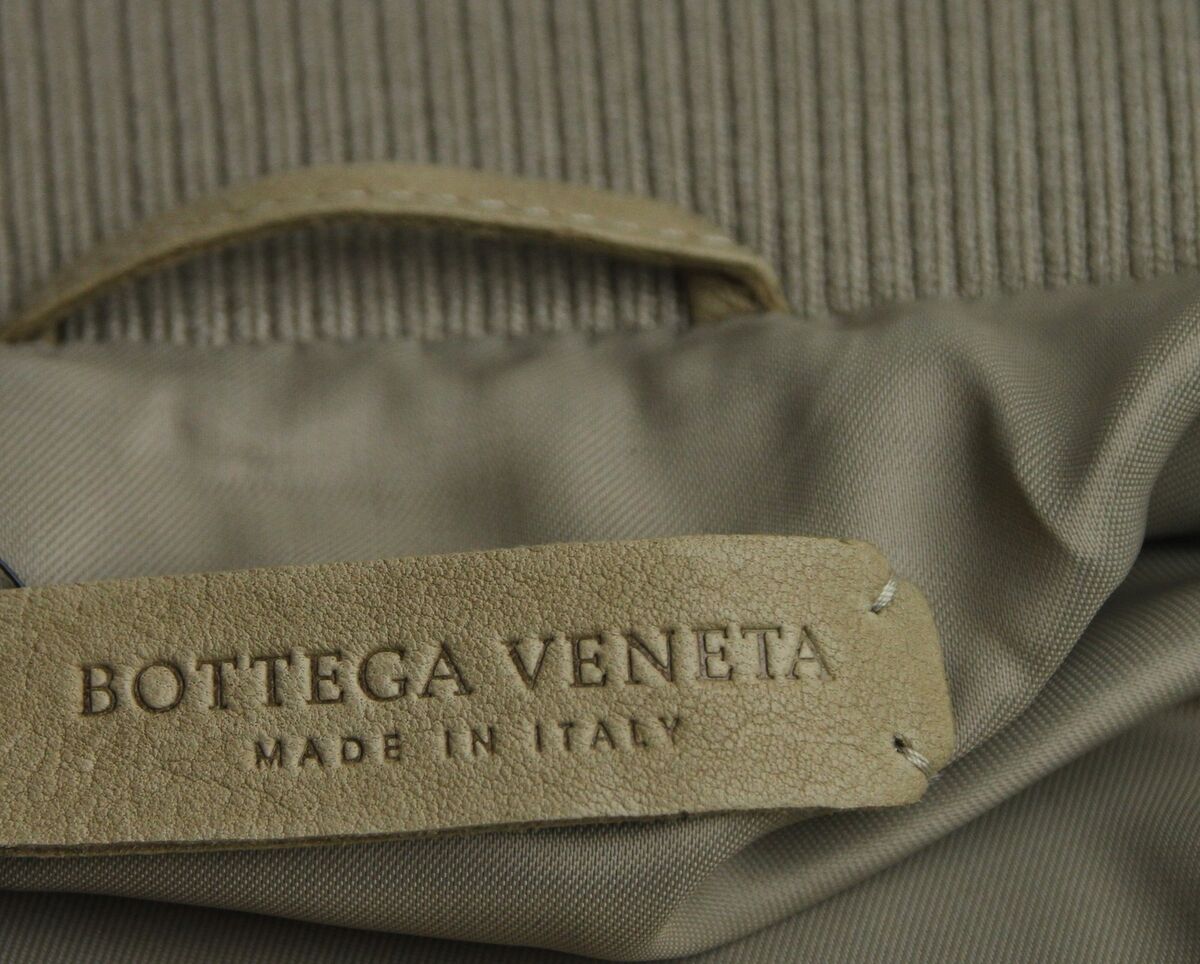 Bottega Veneta★素敵!Beige Leather Jacket w/Braid Pattern $6650 Bottega Veneta Women's Leather Jacket w/Braid Pattern