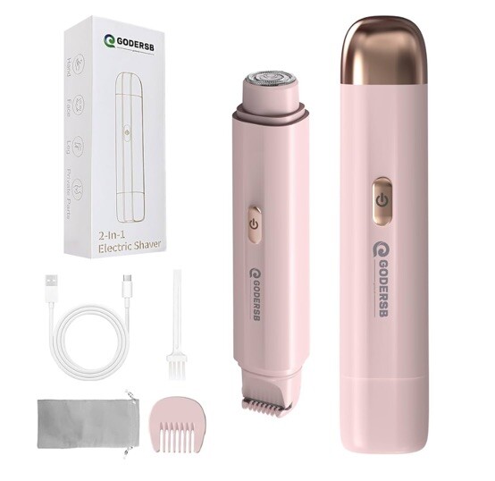 Bikini Trimmer Women- Painless Ladies Hair Removal Waterproof Wet & Dry- 2 in...-image