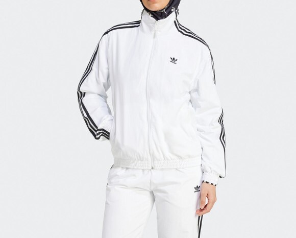 Женский спортивный топ из ткани Adidas Adicolor - Белый / JD5328 / Ускоренная доставка