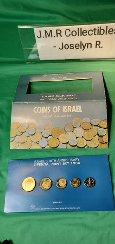 Set Monete Israele Ufficiale Zecca Piefort Nuove Sheqel 1986 Non Circolate - Foto 8 di 12