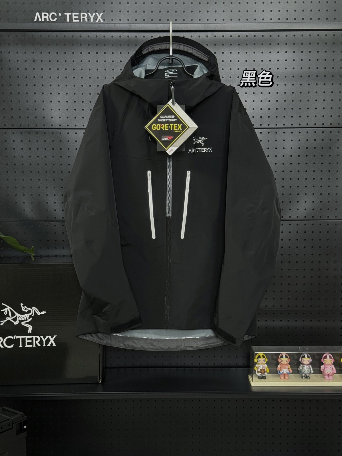 ARC Pájaro Bordado Logo Alpha SV Tres Capas Hombres Mujeres Camping Abrigo Chaqueta