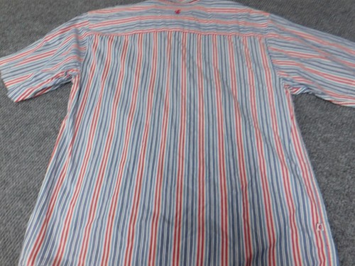 Rocawear Mens Shirt Extra Large Red Button Down Striped logo hip-hop button up - Picture 7 of 11