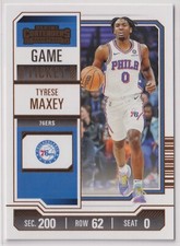 Tyrese Maxey 2023-24 Panini Contenders Game Ticket Bronze Foil #7