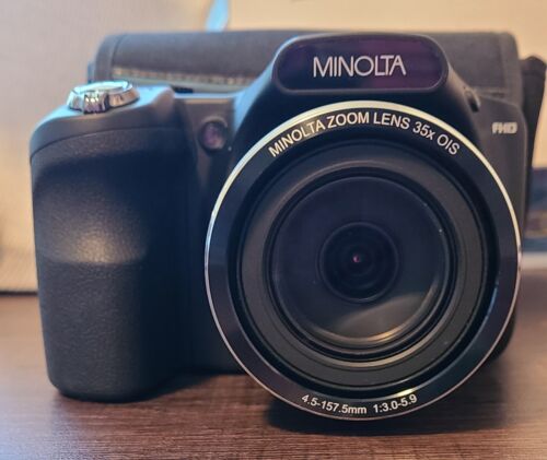 Minolta 20 Mega Pixel WiFi Digital Camera 35x Optical Zoom 1080 HD Video Bundle - Picture 1 of 2