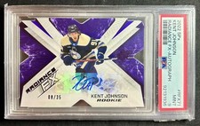 2022/23 Upper Deck SPx Kent Johnson Radiance FX Rookie Auto /35. PSA 9 - Mint