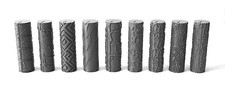 Clay Polymer Texture Roller Wargaming Base Detail Roller Concrete Patterns