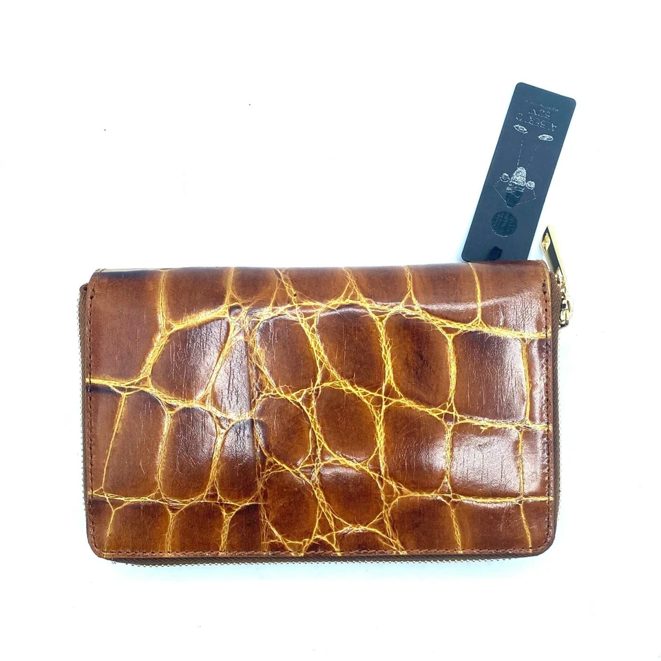 Alberto Boni Portafoglio Pochette Marrone Cocco - Immagine 3 di 4