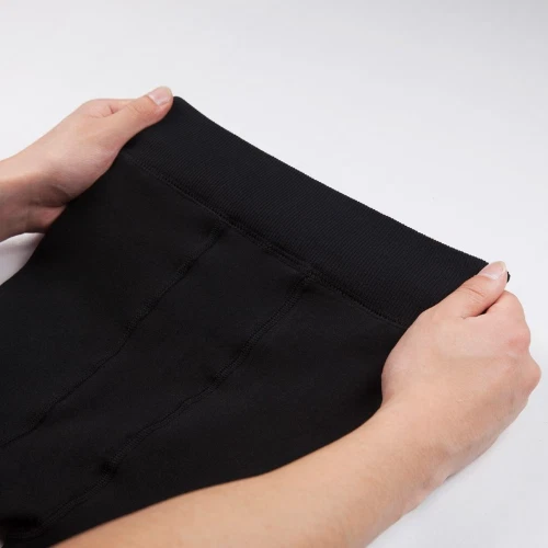 2022 Plus Size Leggings Warm Velvet Leggings High Waist Solid Leggings Pants - Image 2 of 4