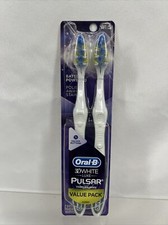 Oral-B Vibrating PULSAR Battery Operated Soft Bristle Toothbrush TWIN PACK