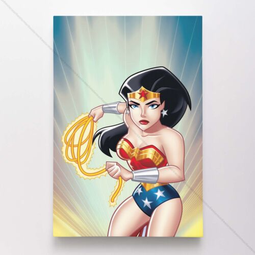 Wonder Woman Poster Canvas Justice League DC Comic Book Cover Art Print #942 - Foto 1 di 4