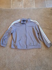 Venezia Track Suit Top Women's 22/24 Gray Full Zip Jacket 