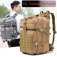 Tactical Backpack 45L Molle Backpack 3 Day Assault Pack Camping Hiking Backpack