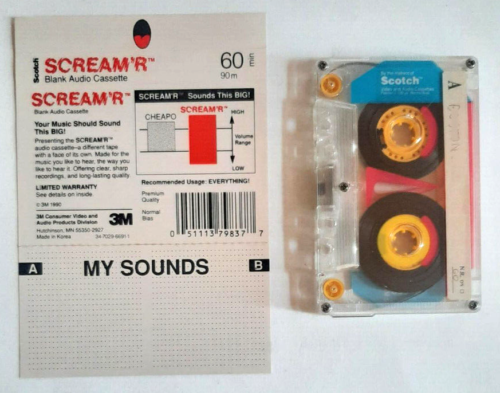Mc Musicassetta Scotch Scream'R 60 Vintage Compact Cassette Audio Tape Usata F - Picture 1 of 2
