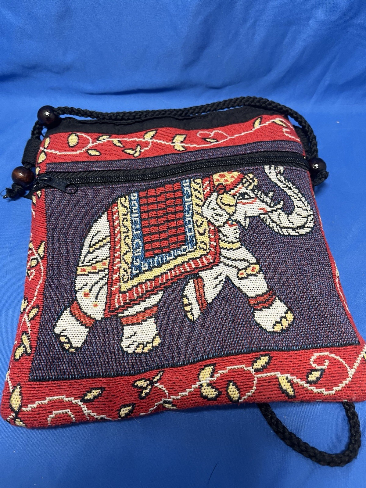 Shoulder Bag Thai Elephant Woven Fabric Hmong Handmade Style Bohemian Travel Bag-image