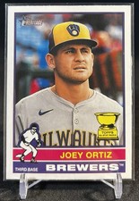2025 Topps Heritage #207 Joey Ortiz All-Star Rookie Baseball Card. rookie card picture