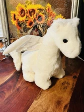 RARE Ty Beanie Buddy MAGIC Sparkling Dragon White Large Plush Collectable NWT.  